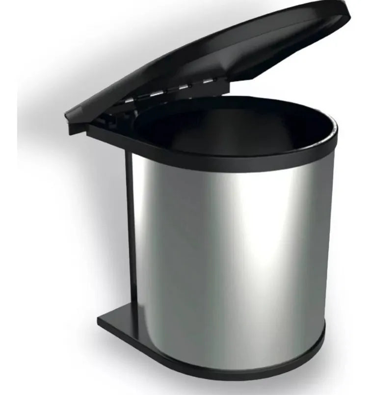 Basurero Interior Mueble Cocina 8lt Extraíble Plateado