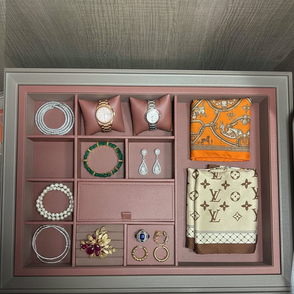 Organizador de Joyas y Accesorios café moca - Om Panda Chile