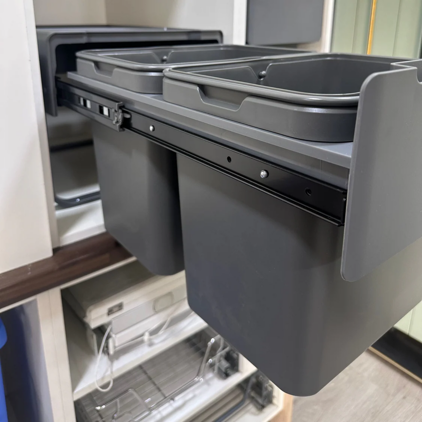 Basurero Reciclaje 2 contenedores extraíbles (30 litros)