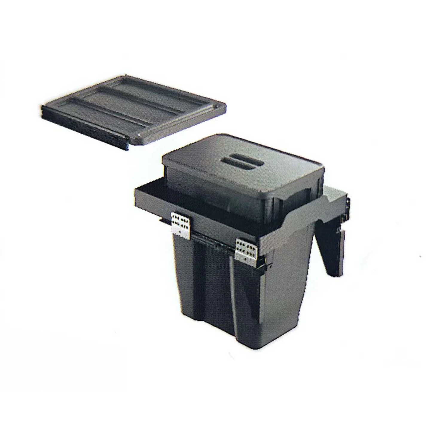 Basurero para Cocina 1 contenedor extraíble con tapa (30 litros)