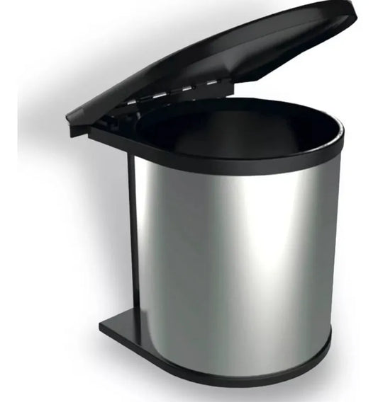 Basurero Interior Mueble Cocina 8lt Extraíble Plateado