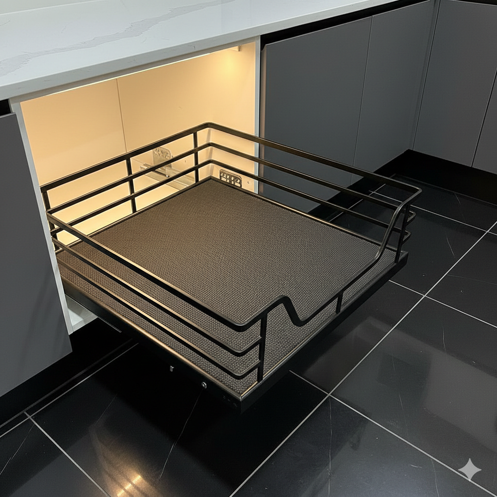 Cesta Organizadora antracita cierre suave