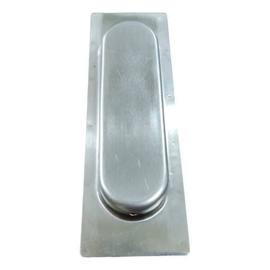 Asa Rectangular Embutida Puerta Closet Acero 120mm X 40mm Plateado Nuevo - Om Panda Chile