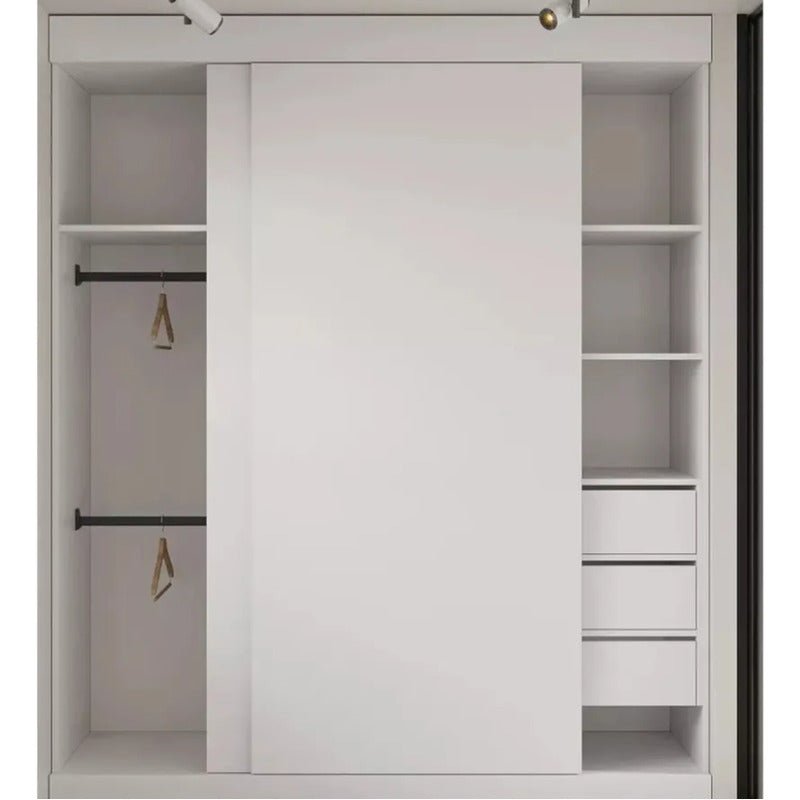 Barra Tubo Closet Armario Ovalado 100cm + Soportes Negro Negro Nuevo - Om Panda Chile