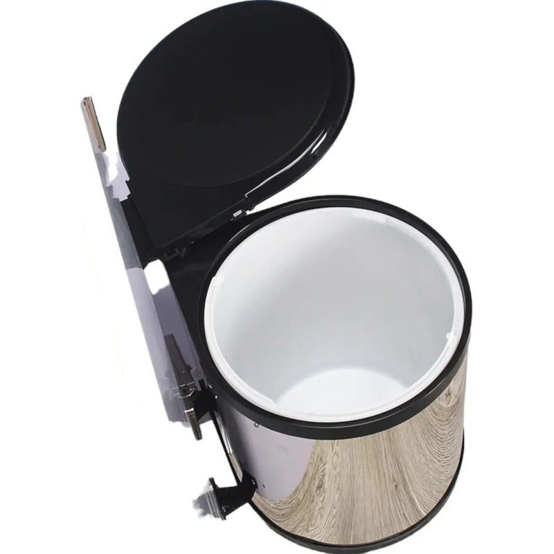 Basurero Interior Mueble Cocina 14lt Extraíble Plateado Nuevo - Om Panda Chile