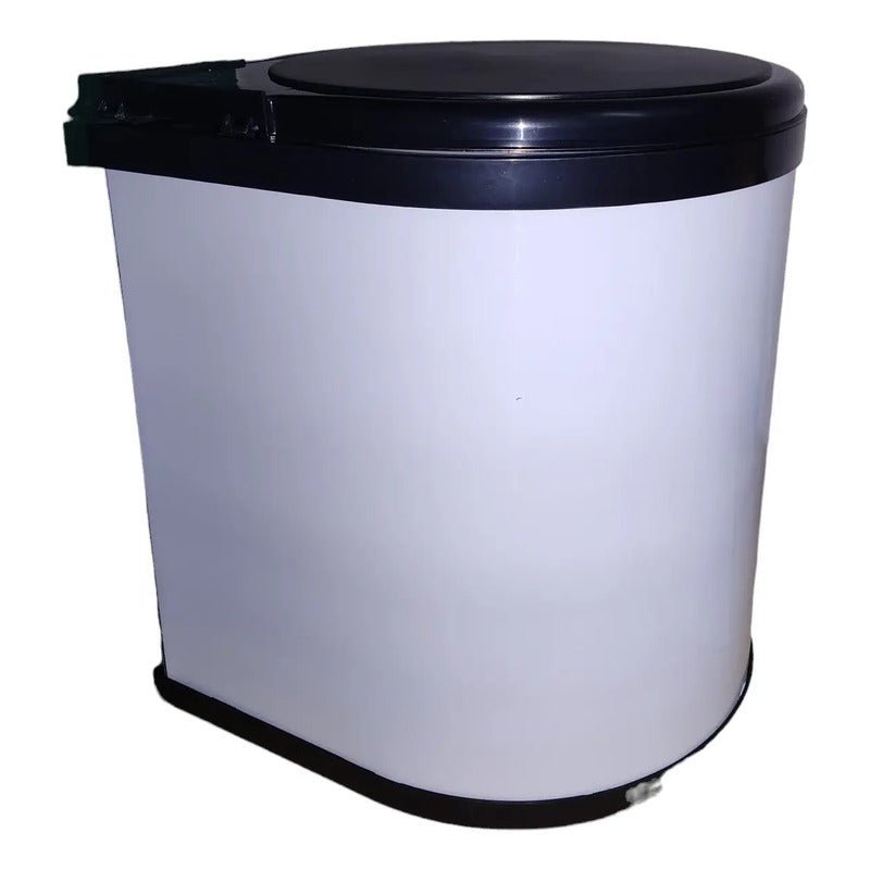 Basurero Interior Mueble Cocina 14lt Extraíble Plateado Nuevo - Om Panda Chile