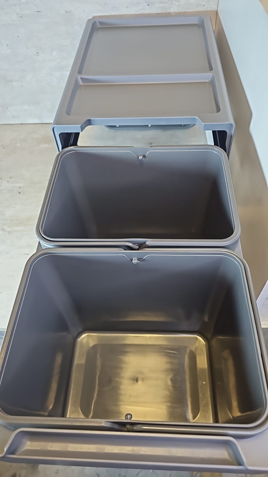 Basurero Reciclaje 2 contenedores extraíbles (30 litros) - Om Panda Chile