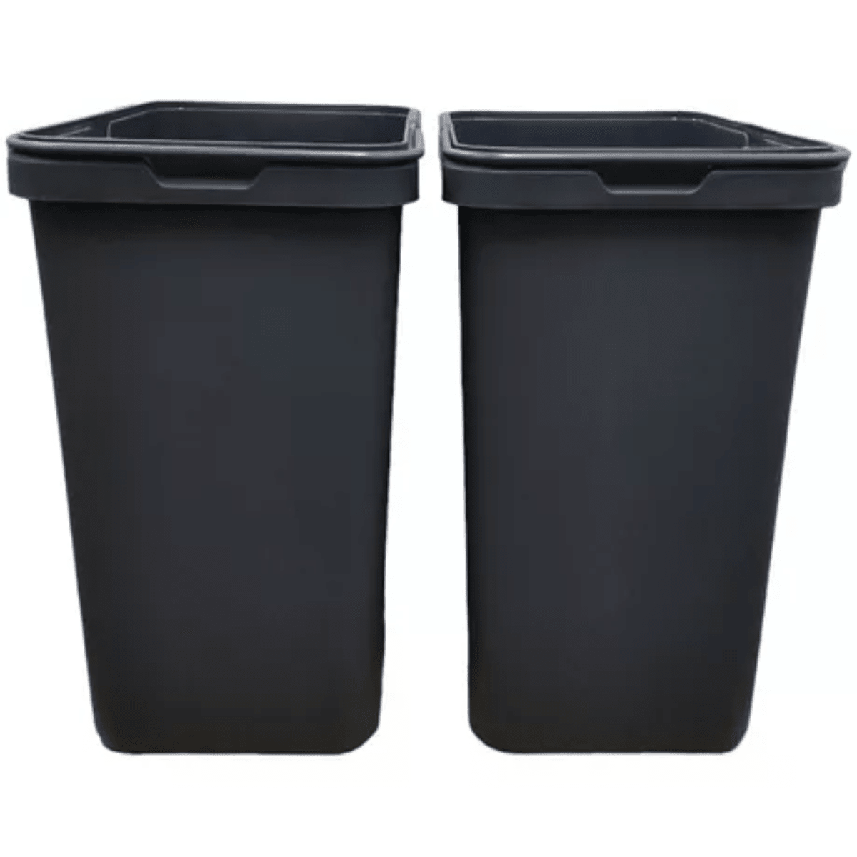 Basurero Reciclaje 2 contenedores extraíbles (40 litros) Con Frente de MADERA - Om Panda Chile