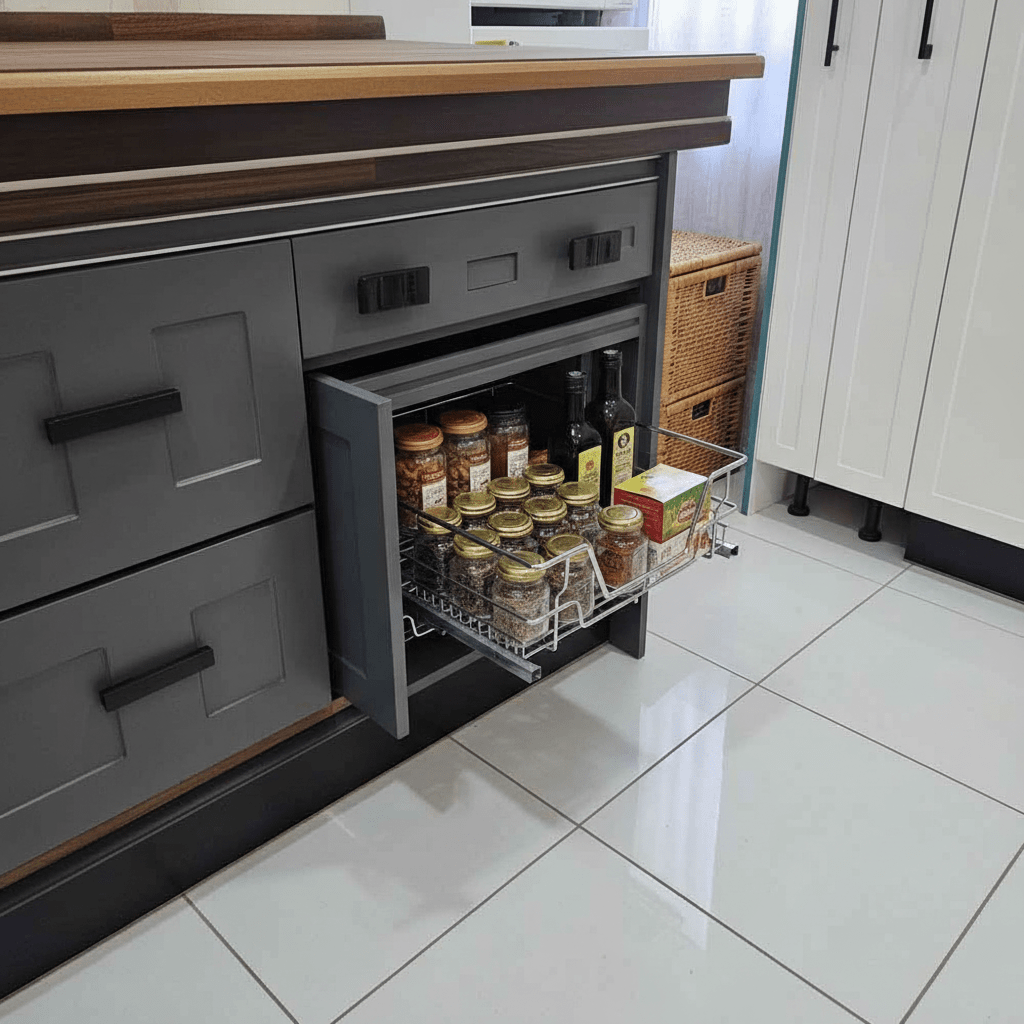 Cesta extraíble Multiuso Cromada con Cierre Suave para Mueble Basurero - Om Panda Chile