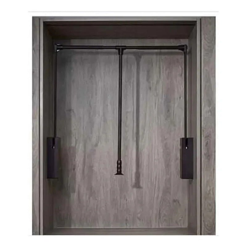Elevador Barra de Closet Basculante de Acero Gris 10kg Nuevo - Om Panda Chile
