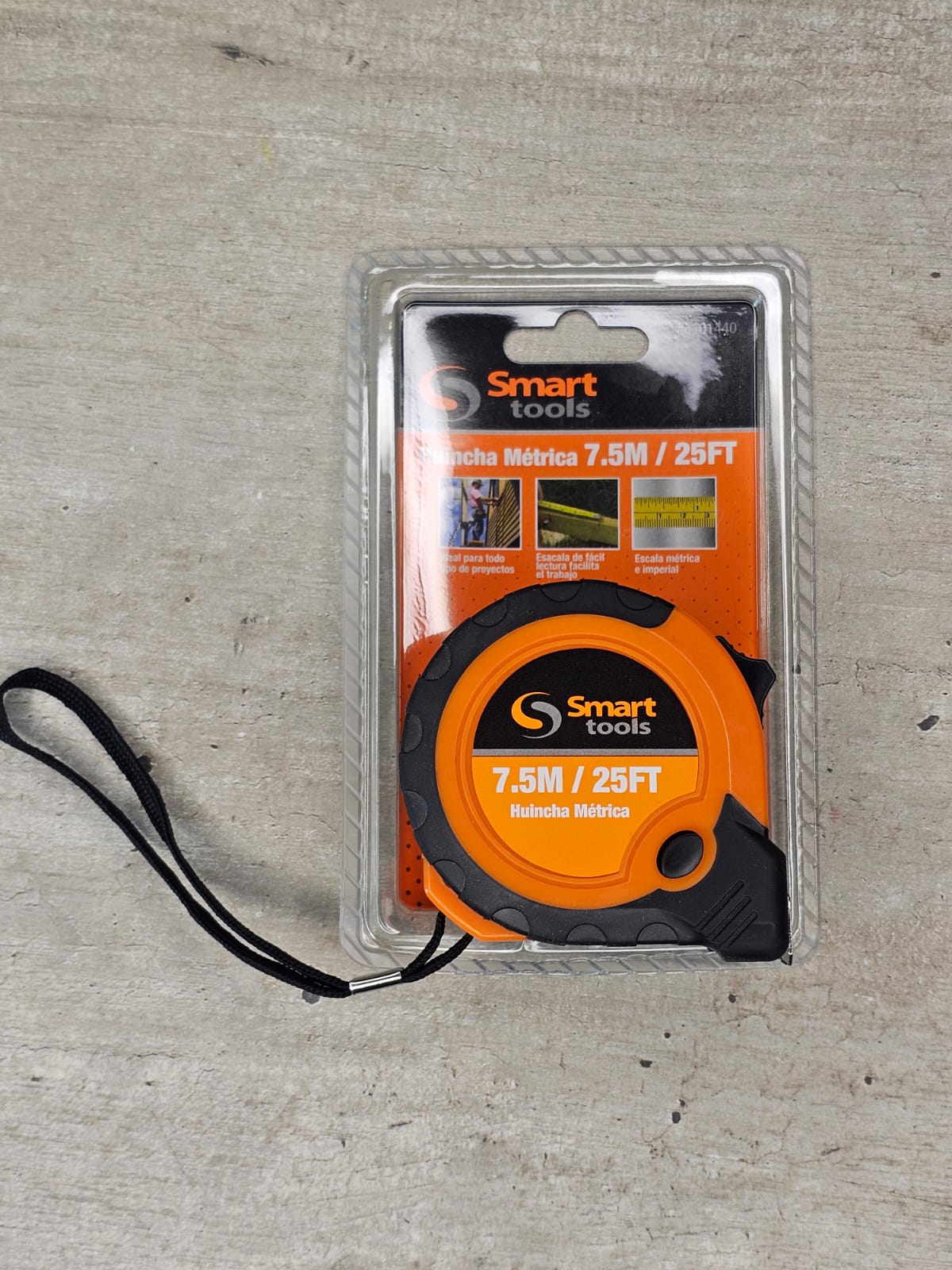 Huincha Métrica 7.5m Smart Tools Naranja - Om Panda Chile