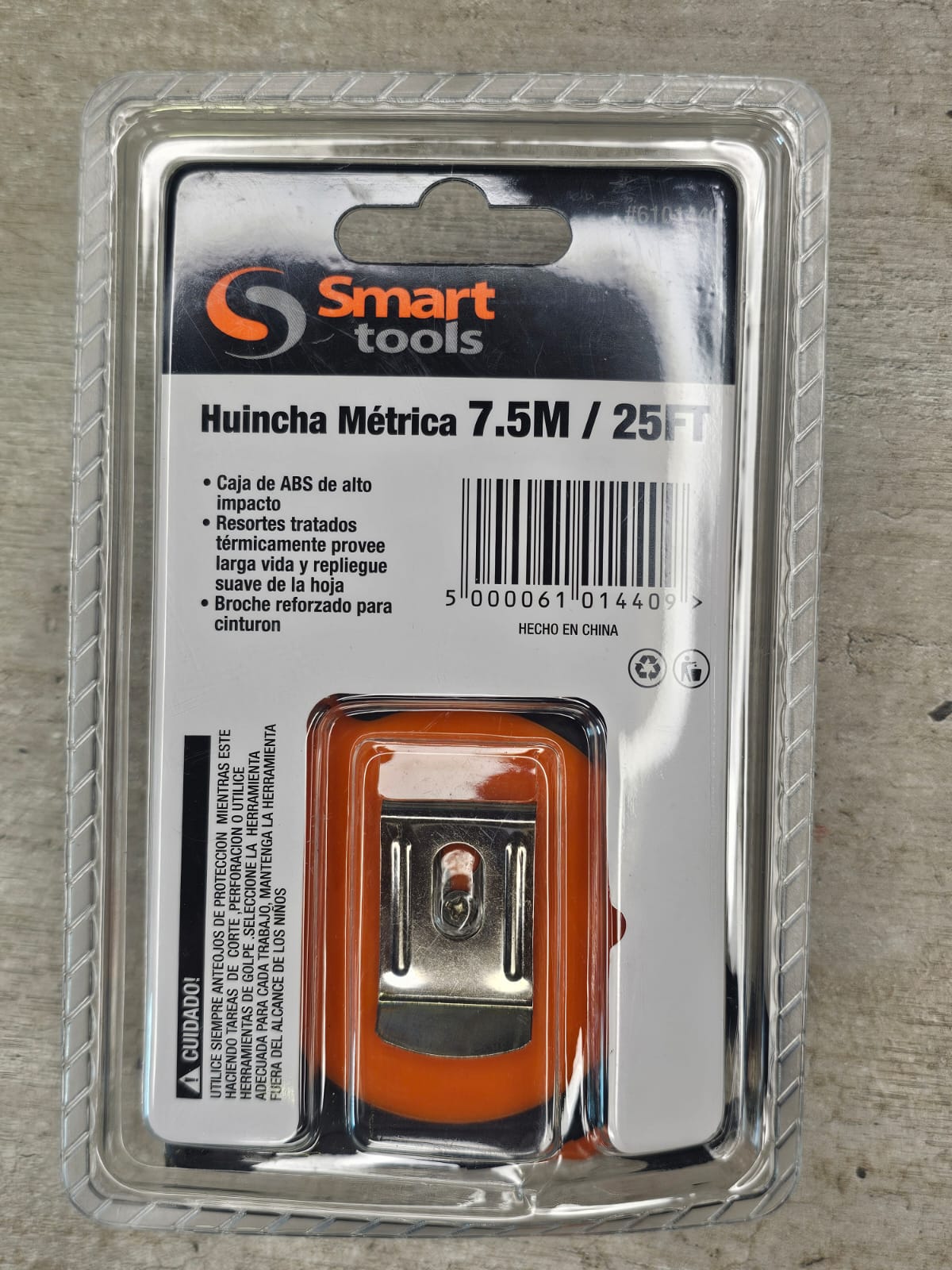 Huincha Métrica 7.5m Smart Tools Naranja - Om Panda Chile
