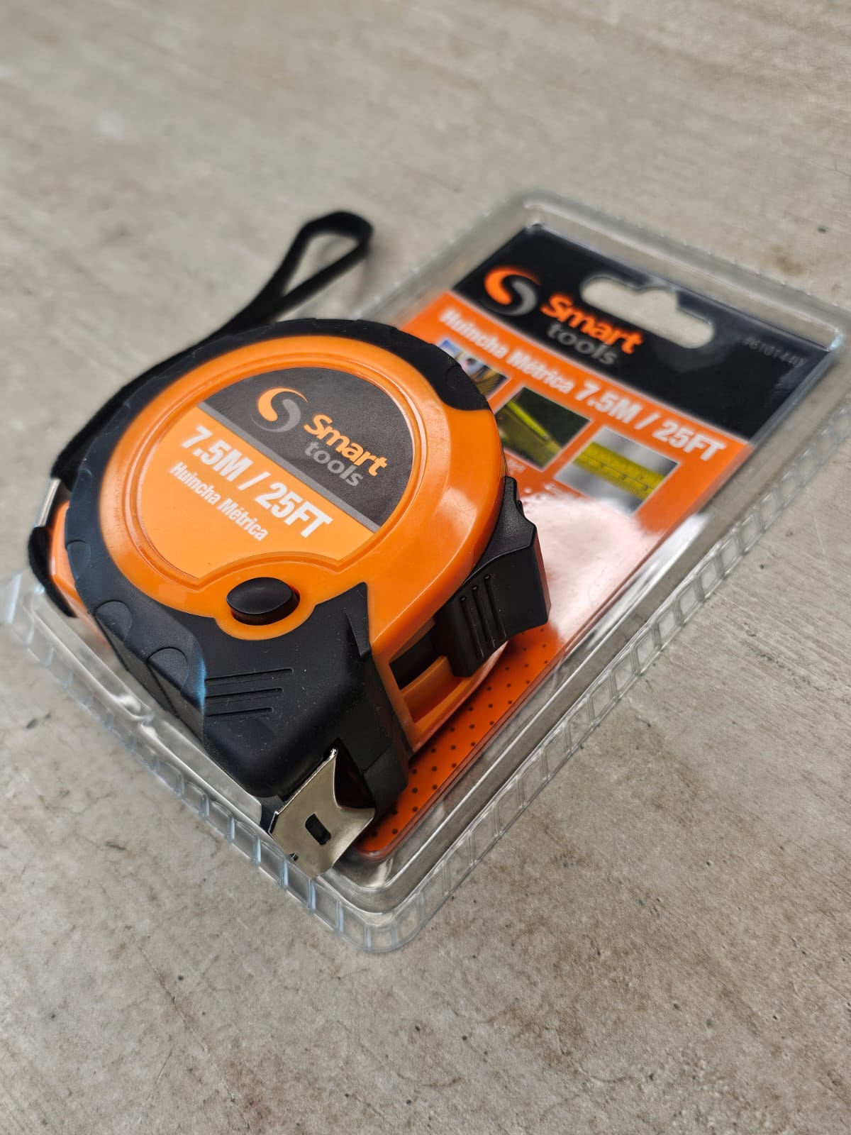 Huincha Métrica 7.5m Smart Tools Naranja - Om Panda Chile