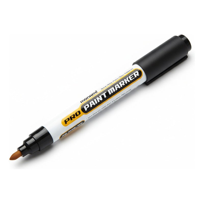 Marcador Pintura Óleo Monami Negro Punta Redonda 2mm (Unidad) Nuevo - Om Panda Chile