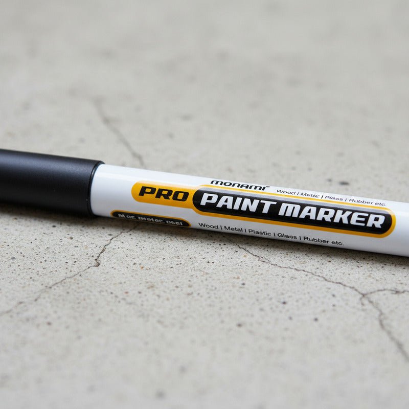 Marcador Pintura Óleo Monami Negro Punta Redonda 2mm (Unidad) Nuevo - Om Panda Chile