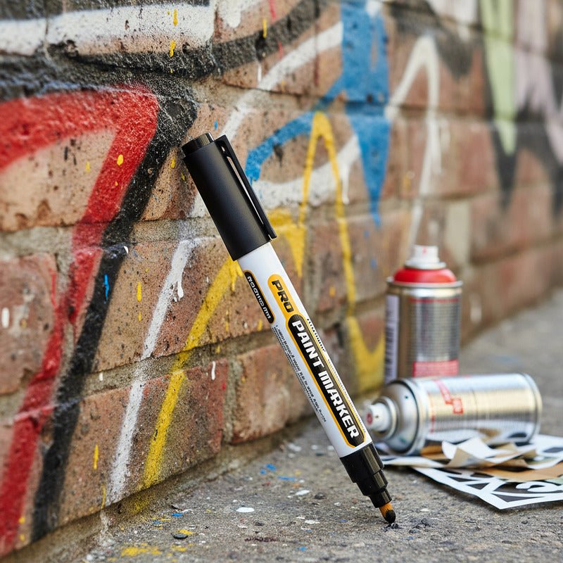 Marcador Pintura Óleo Monami Negro Punta Redonda 2mm (Unidad) Nuevo - Om Panda Chile
