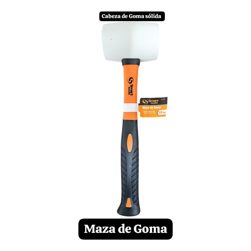 Maza De Goma - Marca Smart Tools - Goma Solida Nuevo - Om Panda Chile