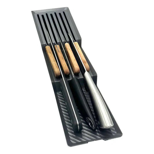 Organizador De Cuchillos Antracita Para 7 Pcs Antracita Nuevo - Om Panda Chile