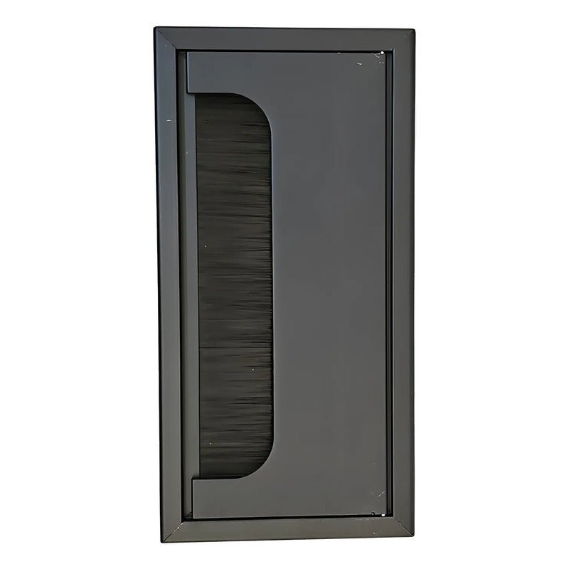 Pasacables Rectangular 16x8cm Negro Nuevo - Om Panda Chile