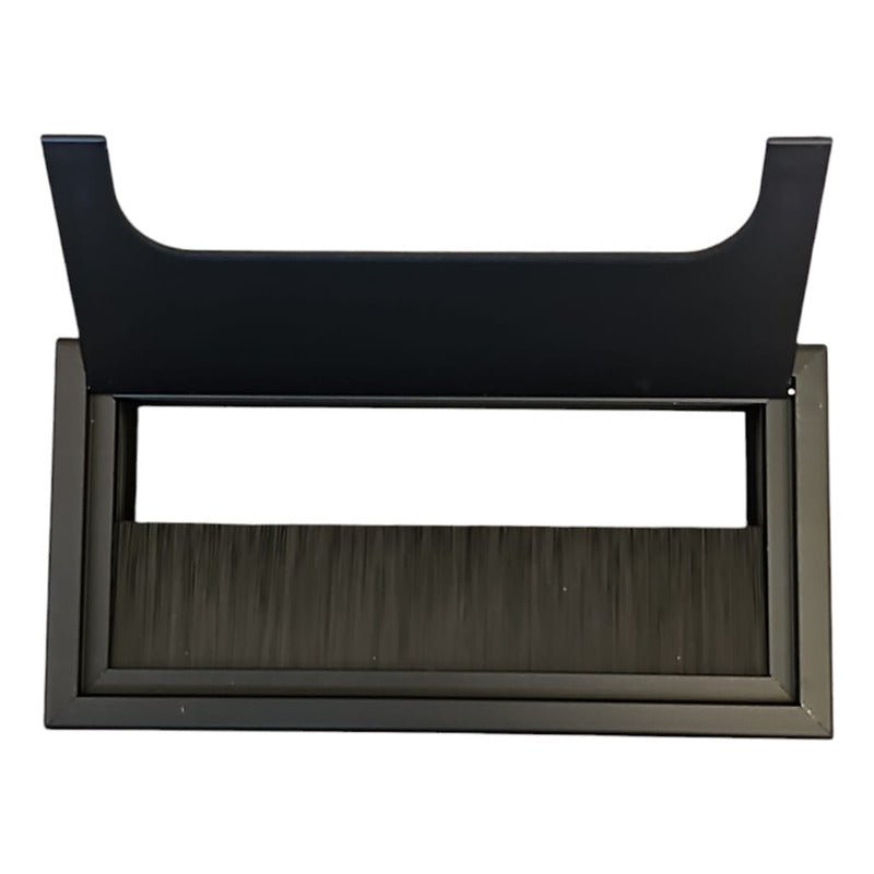 Pasacables Rectangular 16x8cm Negro Nuevo - Om Panda Chile
