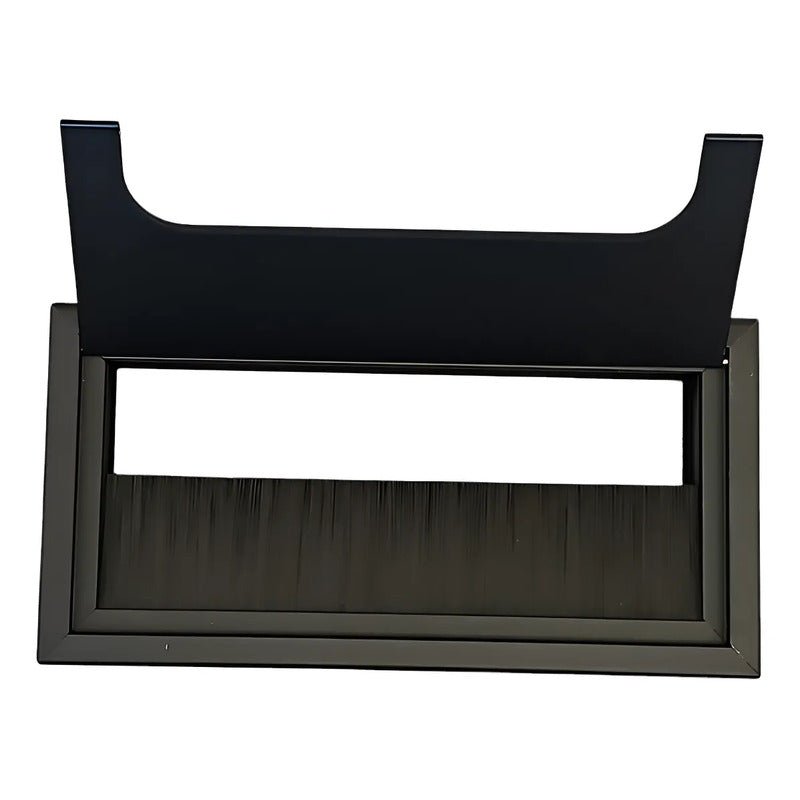 Pasacables Rectangular 16x8cm Negro Nuevo - Om Panda Chile