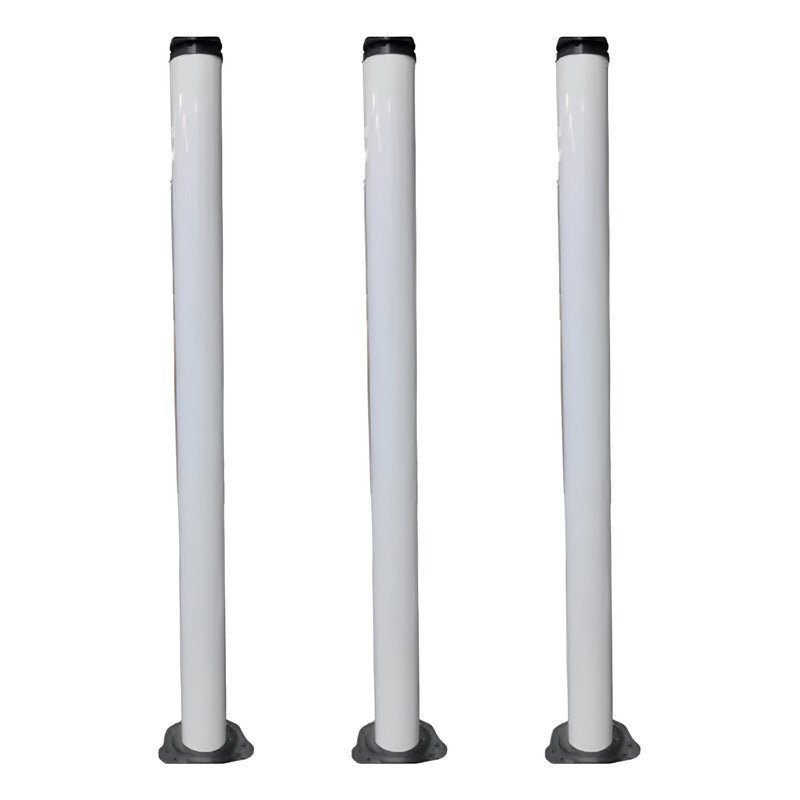 Patas Metálicas Ajustables de 87cm Cromadas para Mesa (Unidad) Nuevo - Om Panda Chile