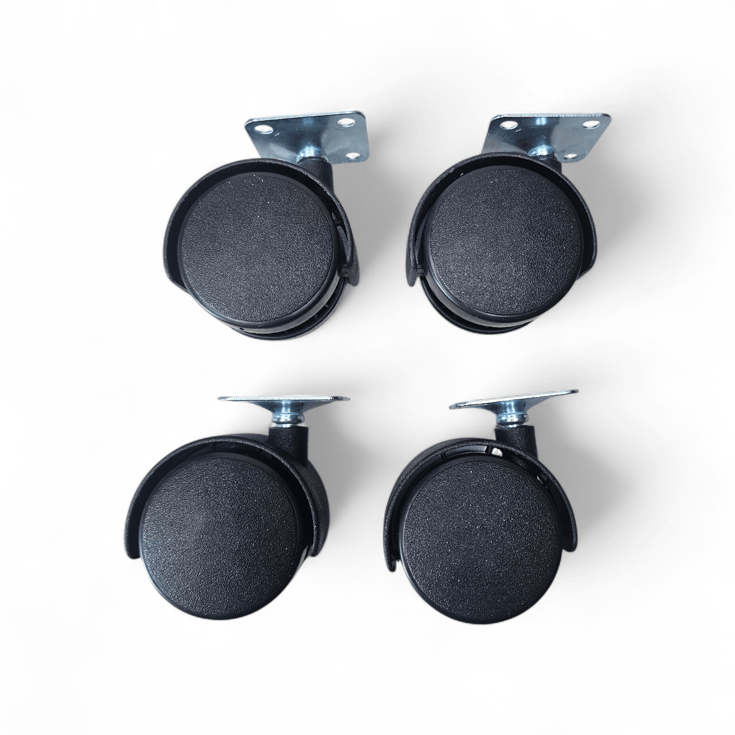 Set 4 Ruedas base Nylon sin freno 40mm Nuevo - Om Panda Chile