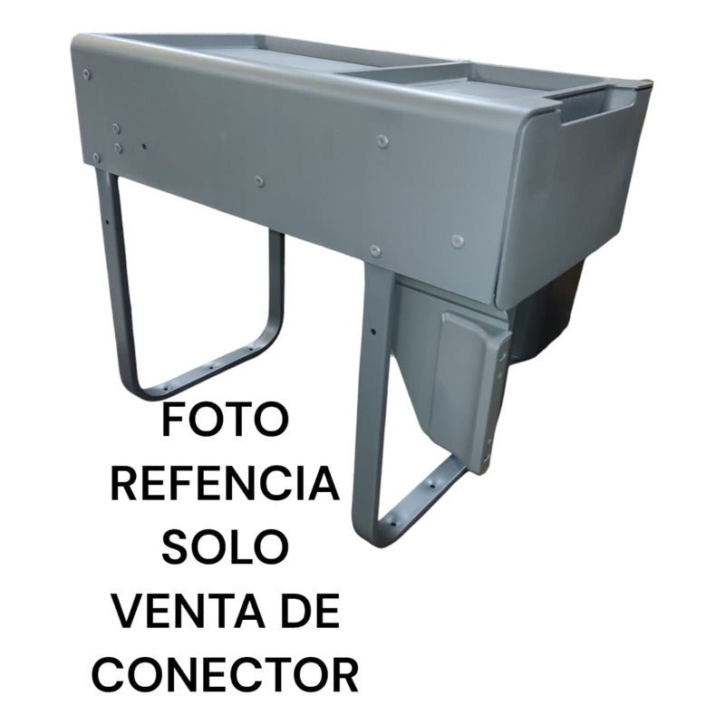 Soporte Conector Para Basurero Con Frente De Madera Gris Nuevo - Om Panda Chile