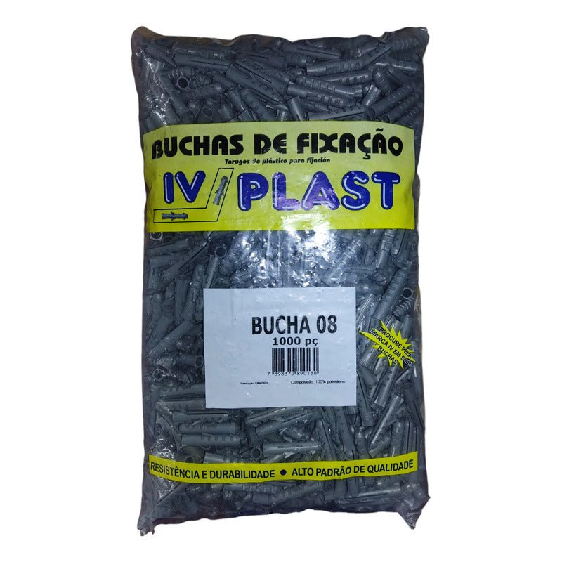 Tarugo Sin Tope De Plástico 8mm Empaque De 1000 Unidades Nuevo - Om Panda Chile